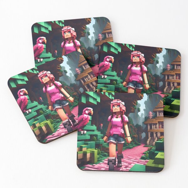 Item preview, Pink Girl In Pixel Art, Dream House designed and sold by PlanetMarker.