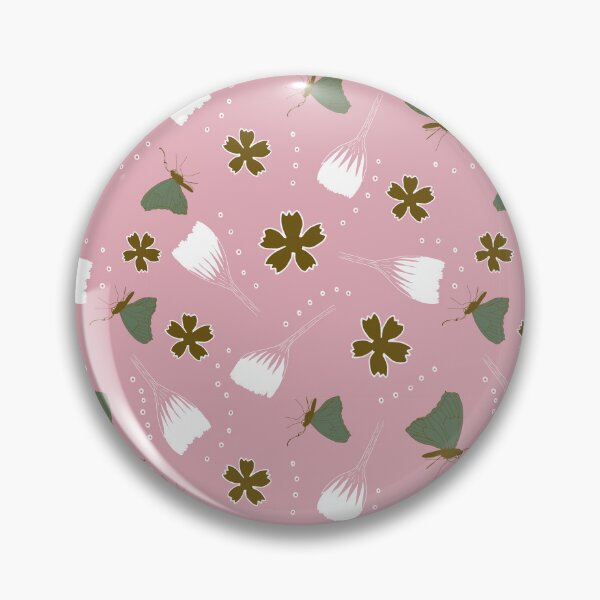 Item preview, Pretty pink tropical flowers and butterflies designed and sold by SerahO.