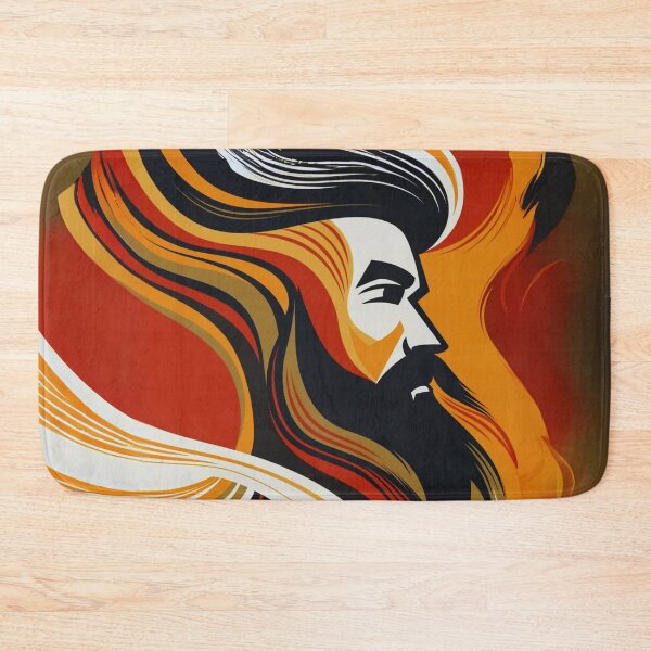 Item preview, Man with Big Bushy Beard designed and sold by Anniko Art Studio.