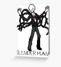SlenderMan Greeting Card