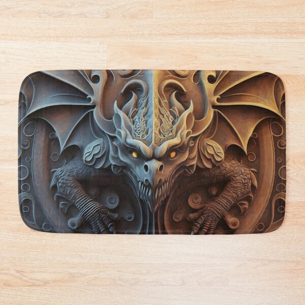 Item preview, Scary Gargoyle Dragon Stone Carved Relief  designed and sold by DragonRealms.