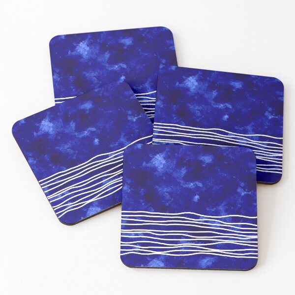 Item preview, Blotchy Blue with painted lines designed and sold by SoshanaC.