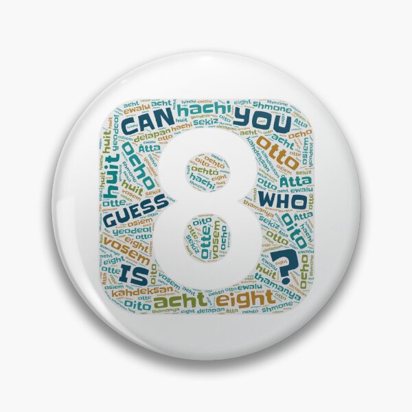 Item preview, Guess Who Eighth Birthday in Blues and Greens designed and sold by WordsYouLove.