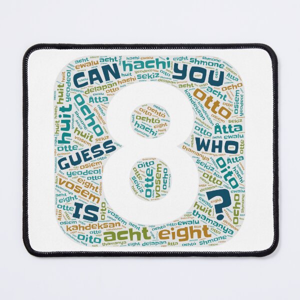 Item preview, Guess Who Eighth Birthday in Blues and Greens designed and sold by WordsYouLove.