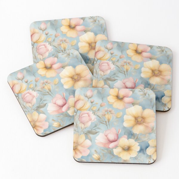 Item preview, Artistic Blend of Watercolor-painted Desert Flowers designed and sold by UnitedColours.