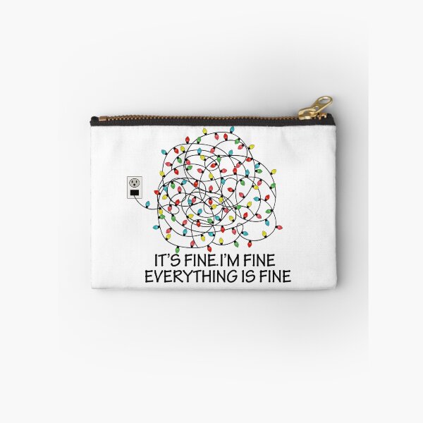 Item preview, It's Fine. I'm Fine. Everything's Fine Christmas Lights designed and sold by BlackCatArtBB.