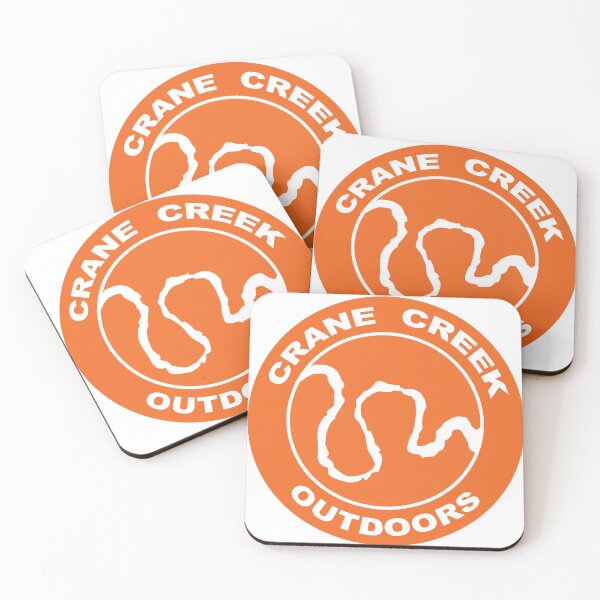 Item preview, Crane Creek Outdoors, Orange Circle, Meandering Creek Logo designed and sold by CraneCreek.