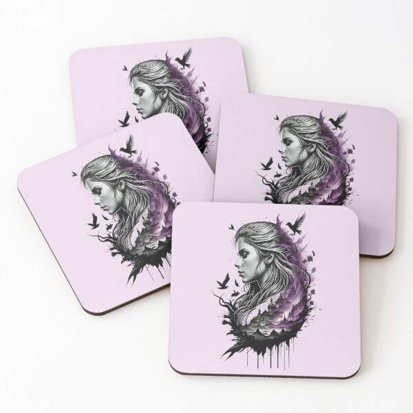 Item preview, Woman face profile designed and sold by MacMerch121.