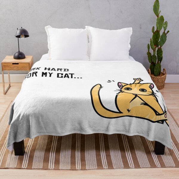 Item preview, I work hard for my cat... designed and sold by Mlocalartist.