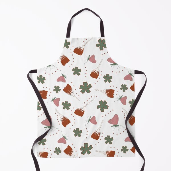 Item preview, Pretty pink green red tropical flowers and butterflies designed and sold by SerahO.