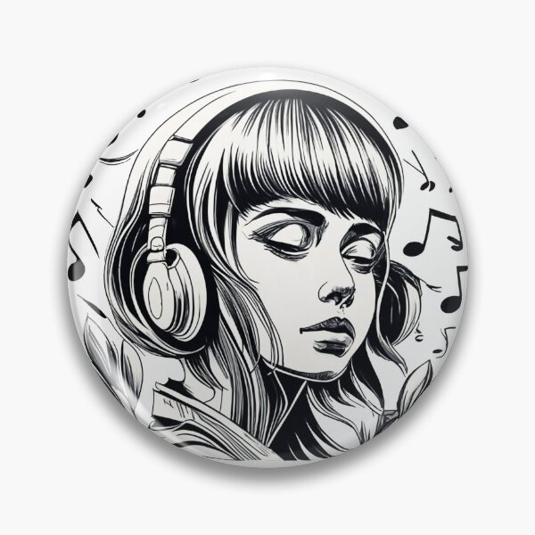 Artikelvorschau, Frauenzeichnung im Bleistiftstil entworfen und verkauft von NotesForMusic.