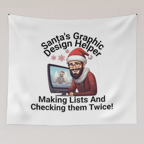 Item preview, Santa's Graphic Design Helper designed and sold by duke818.