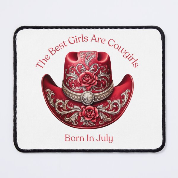 Item preview, July Birthstone Gift - Ruby Cowgirl Hat, Unique July Birthday Cowgirl Gift designed and sold by AkomaGifts.