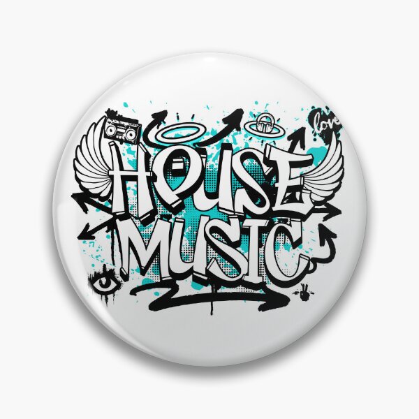 Item preview, HOUSE MUSIC  - Graffiti Steez (Black/Blue)  designed and sold by Discothreadz.