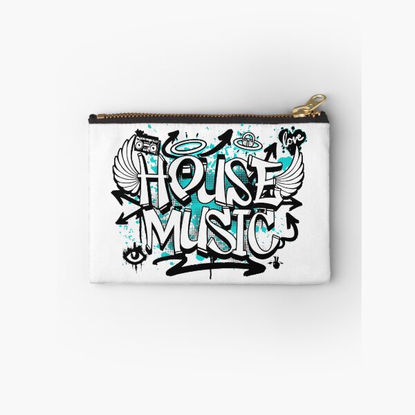 Item preview, HOUSE MUSIC  - Graffiti Steez (Black/Blue)  designed and sold by Discothreadz.
