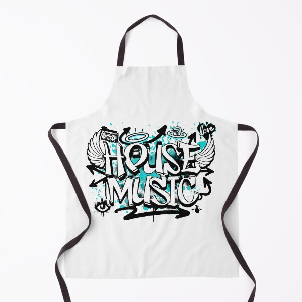 Item preview, HOUSE MUSIC  - Graffiti Steez (Black/Blue)  designed and sold by Discothreadz.