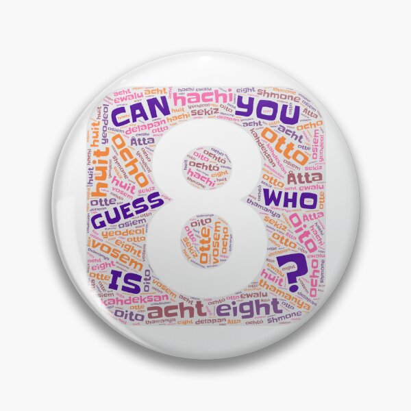 Item preview, Guess Who Eighth Birthday in Pinks and Purples designed and sold by WordsYouLove.