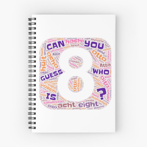 Item preview, Guess Who Eighth Birthday in Pinks and Purples designed and sold by WordsYouLove.