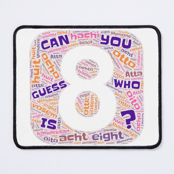 Item preview, Guess Who Eighth Birthday in Pinks and Purples designed and sold by WordsYouLove.