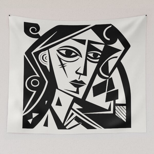 Item preview, Cubist Witch designed and sold by Texterns.