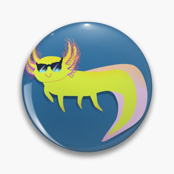 Item preview, Axolotl That is Friend Shaped (cool yellow) designed and sold by Tweetyeti.