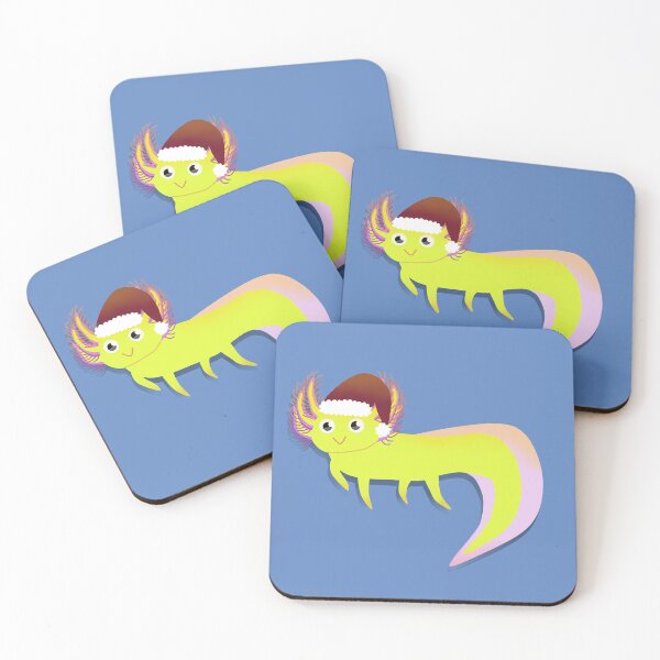 Item preview, Axolotl That is Friend Shaped (christmas yellow) designed and sold by Tweetyeti.