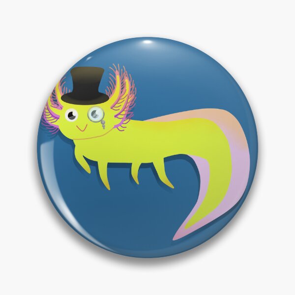 Item preview, Axolotl That is Friend Shaped (dapper yellow) designed and sold by Tweetyeti.