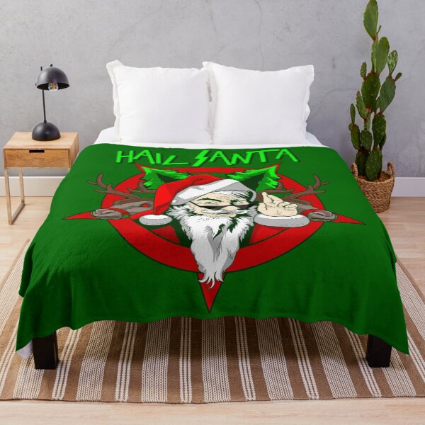 Item preview, ugly christmas hail santa pentagram designed and sold by Gossip Rag.