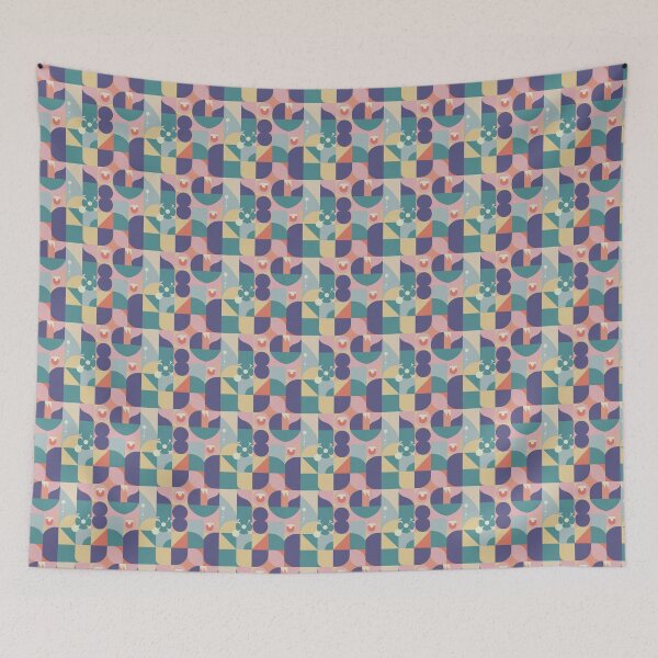 Item preview, Cool Summer / True Summer pattern, skin-tone matching, personal color analysis, PCA, mid century modern, retro, vintage designed and sold by look4seasons.