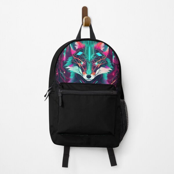 Item preview, Neon Fox tech, cyberpunk style with glowing circuits designed and sold by emaotx.