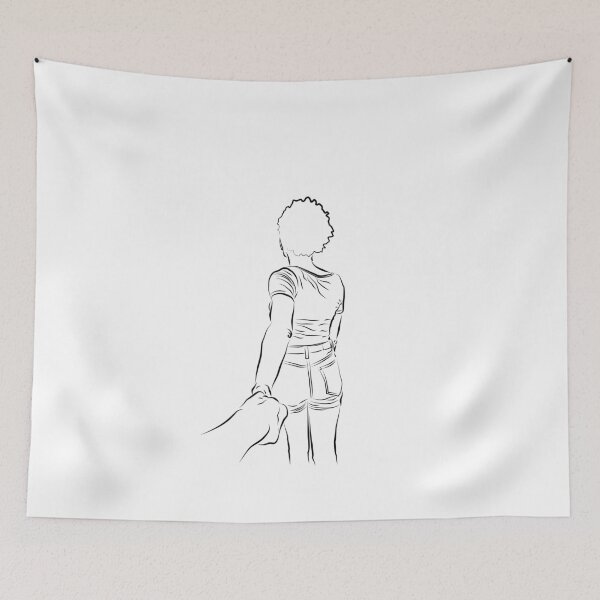 Item preview, Let's Walk Together Line Art designed and sold by ElenaArtDesign.