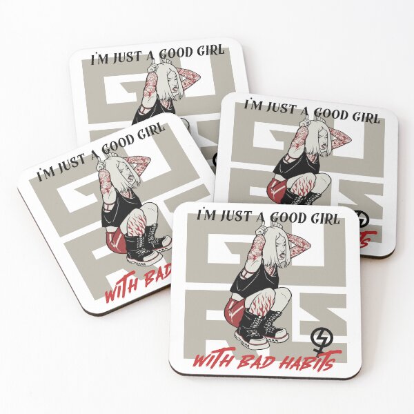 Item preview, I'm Just A Good Girl With Bad Habits Premium T-Shirt designed and sold by henes88.