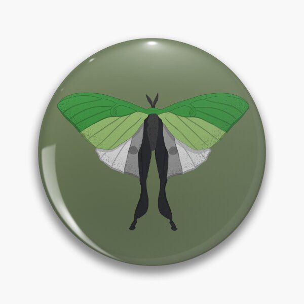 Item preview, Aro Luna Moth designed and sold by GreenCatPress.