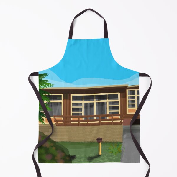 Item preview, Retro House and Palm Trees Nowra designed and sold by Donnahuntriss.