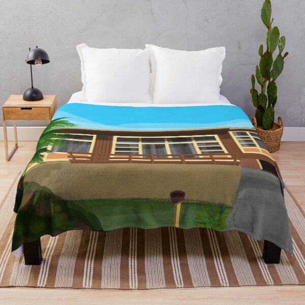Item preview, Retro House and Palm Trees Nowra designed and sold by Donnahuntriss.