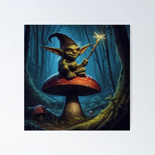 Item preview, Goblin on a Toadstool designed and sold by Kenneth Labuskes.