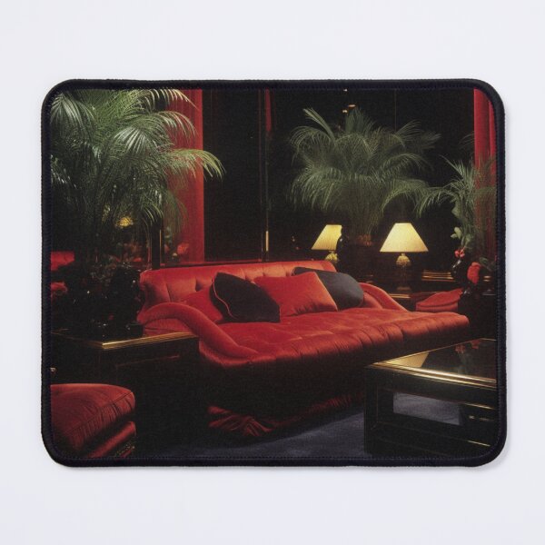 Item preview, 80s Red Aesthetic Inspired Livingroom designed and sold by VhsNeon.