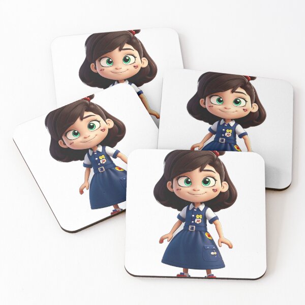 Item preview, Cute school girl sticker designed and sold by saly55887.