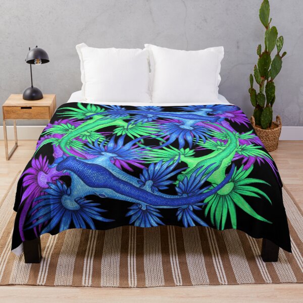 Item preview, Green & Purple Psychedelic Blue Dragon Sea Slug Pattern designed and sold by GDiEDesigns.