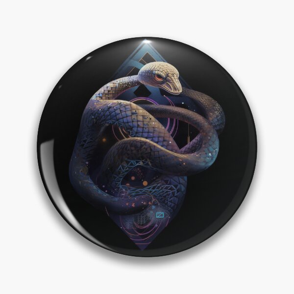 Item preview, Serpentine Elegance: Geometric Mastery in Snake-Inspired Design designed and sold by MajesticArtPL.