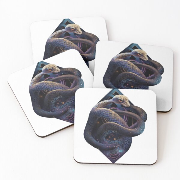 Item preview, Serpentine Elegance: Geometric Mastery in Snake-Inspired Design designed and sold by MajesticArtPL.