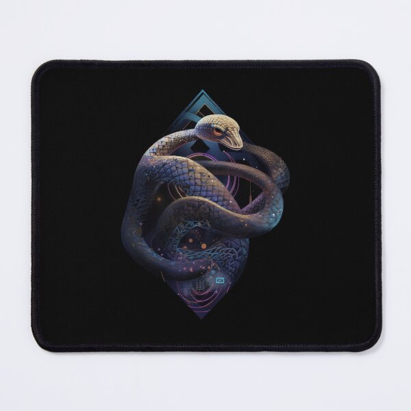 Item preview, Serpentine Elegance: Geometric Mastery in Snake-Inspired Design designed and sold by MajesticArtPL.