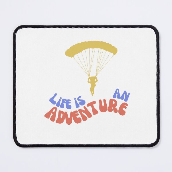 Item preview, Life is an Adventure, Life is Fun, Skydiving Parachute Primary Colors designed and sold by IntoClearWater.