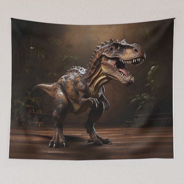 Item preview, Dinosaur Tyrannosaurus rex Canvas print designed and sold by Colorful-Worlds.