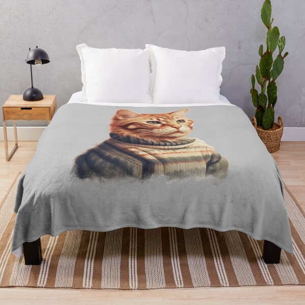 Aperçu de l'œuvre Chat portant un pull créée et vendue par Myra365Art.