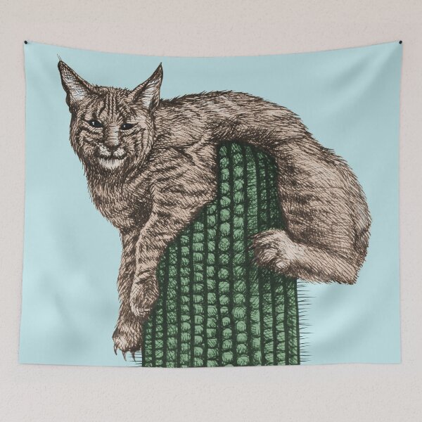 Item preview, Lazy Lynx Atop a Giant Cactus designed and sold by GDiEDesigns.