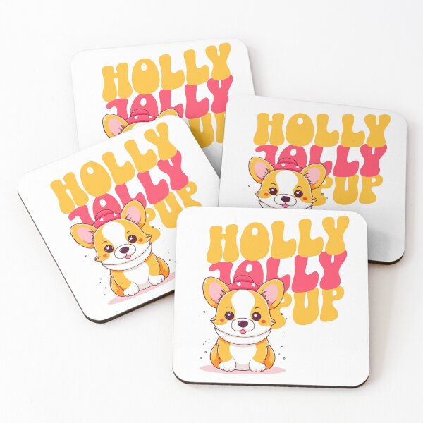 Item preview, Kawaii Corgi Holly Jolly Pup designed and sold by SimplyLiss.