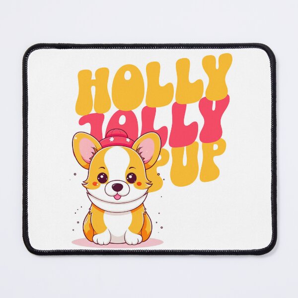 Item preview, Kawaii Corgi Holly Jolly Pup designed and sold by SimplyLiss.