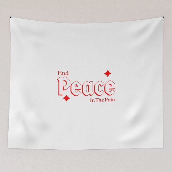 Item preview, Find Peace In The Pain Sticker designed and sold by henes88.
