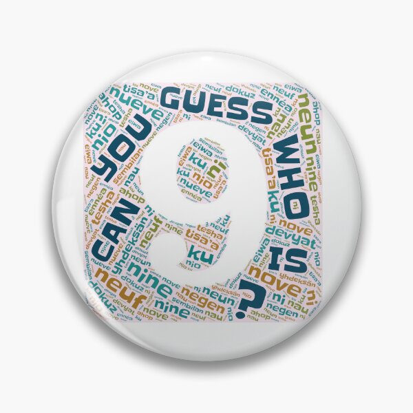 Item preview, Guess Who Ninth Birthday in Blues and Greens designed and sold by WordsYouLove.